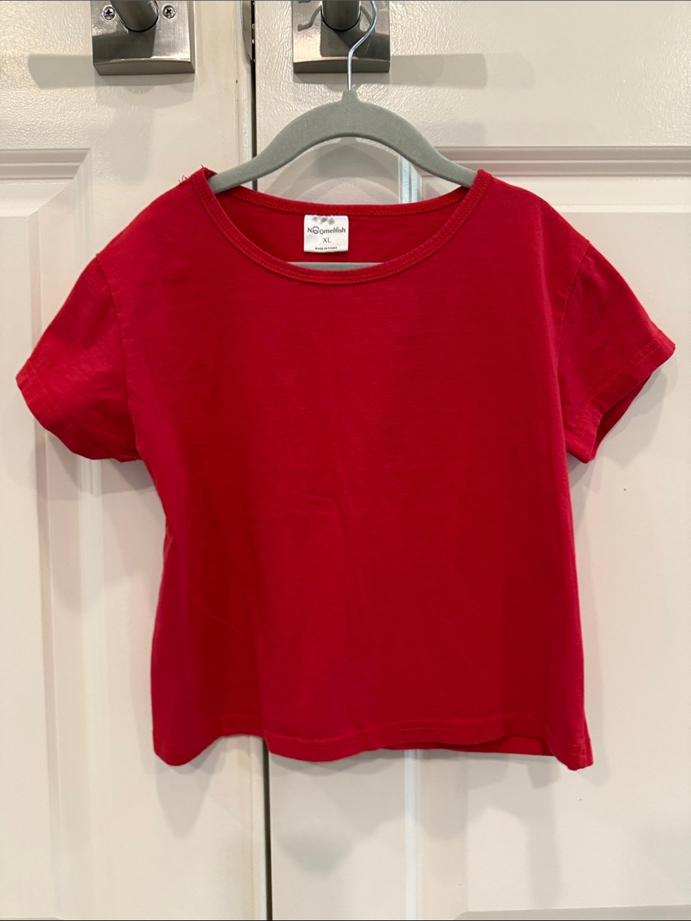 No Boundaries Red Girls' Short Sleeve Crew Tee